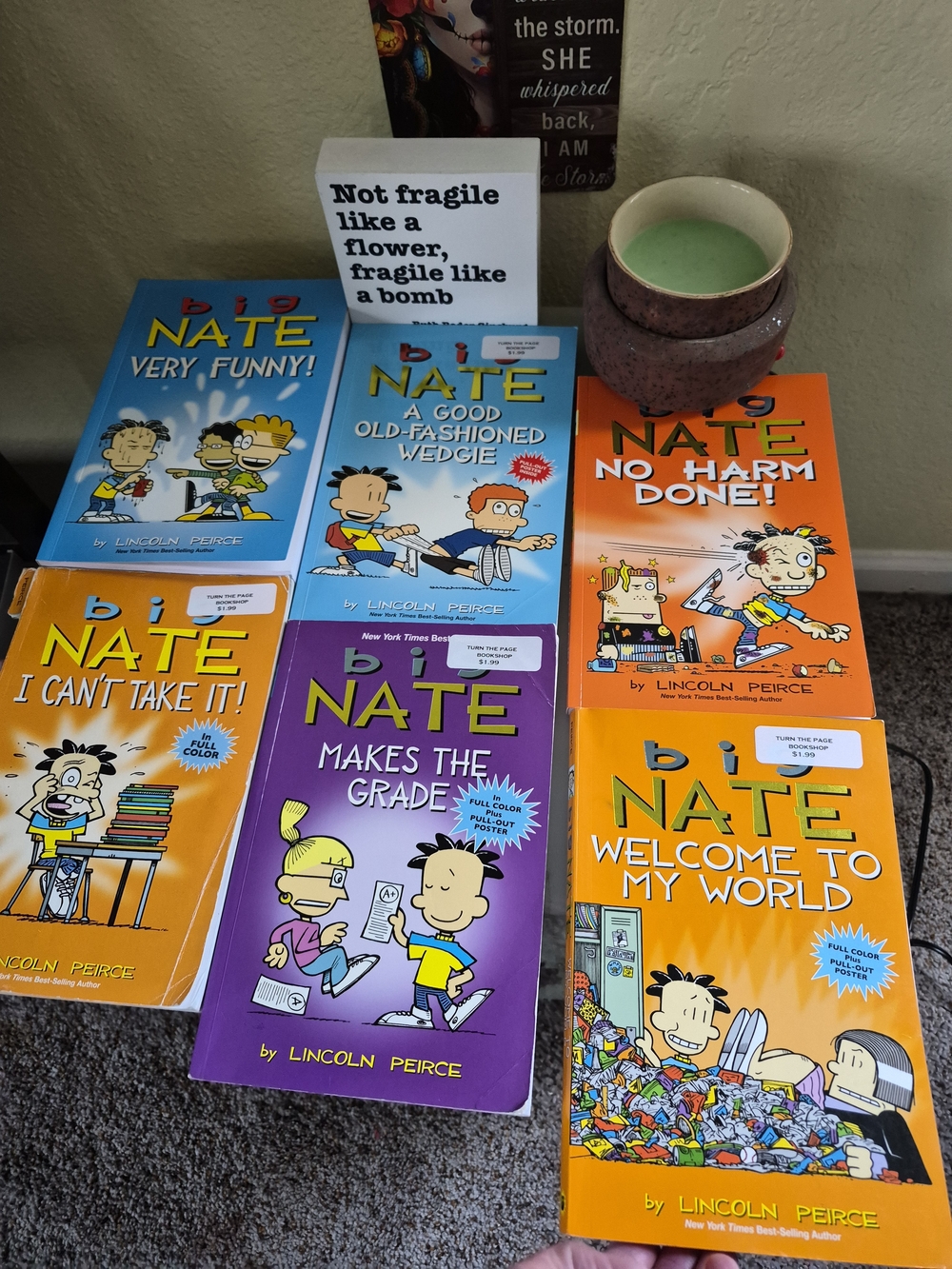 6 Scholastic Big Nate Paperback Set - Some Bought Brand New Some Bought Used.